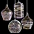 Multi-Reflection Pendant Lamp - Elegant Lighting 3D model small image 1