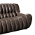 Elegant Vintage Style Sofa 3D model small image 5