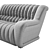 Elegant Vintage Style Sofa 3D model small image 6