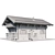 Wooden Private House Model 3D model small image 6