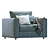 Finnala Modern Armchair Design 3D model small image 1
