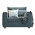 Finnala Modern Armchair Design 3D model small image 2