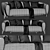 Modern Curved Fabric Sofa Gino 3D model small image 3