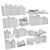 Diverse Book Collection Set 6 3D model small image 7