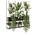 Metal Box Set of Hanging Plants 3D model small image 1