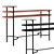 SANTANA Console Table: Wood Veneer & Lacquered Metal 3D model small image 1
