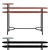 SANTANA Console Table: Wood Veneer & Lacquered Metal 3D model small image 2