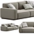 Modern Arflex Sofa Set Design 3D model small image 3