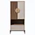 Bergamo Display Cabinet 3D model small image 1