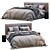 Sleek Vittoria Bold Bed 3D model small image 6