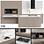 Contemporary Cream Kitchen Unit 3D model small image 1