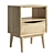 Sleek Monterey Nightstand - 3 Sizes 3D model small image 2