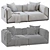  Sleek Modern Meridiani Bacon Sofa 3D model small image 4