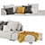 Elegant Poliform Bristol 2-Seater Sofa 3D model small image 5