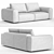 Modern Sofa Set with Extra Material 3D model small image 4