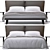  Sleek Adam Bed & Kara Table 3D model small image 2