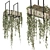 Metal Box Hanging Plants Set 3D model small image 1