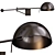 Elegant Avion Swing Arm Sconce 3D model small image 1