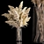 Pampas Grass Bouquet in Glass Vase 3D model small image 1