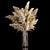 Pampas Grass Bouquet in Glass Vase 3D model small image 4