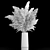 Pampas Grass Bouquet in Glass Vase 3D model small image 6