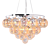 Modern Glass Ball Chandelier Fixture 3D model small image 1