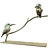 Elegant Kingfisher Sculpture, Handcrafted 3D model small image 1