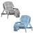  Elegant Fabric and Wood Armchair 3D model small image 5