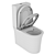 Duravit White Tulip Floor Combined Toilet 3D model small image 3