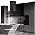 Modern Grey Hi-Tech Kitchen 3D model small image 2