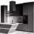 Modern Grey Hi-Tech Kitchen 3D model small image 7