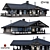 Wooden Private House Model 3D model small image 1