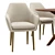 Zoe Dining Chair and Adel Table 3D model small image 3