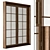 Neo Classic Glass Wood Doors 3D model small image 1