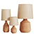 Modern Brynn Table Lamps Trio 3D model small image 1