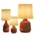 Modern Brynn Table Lamps Trio 3D model small image 2