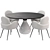 Modern Dining Set Aqua & Bonnie 3D model small image 5