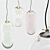 LED Glass Pendant Lamp, Baby Bubble 3D model small image 1