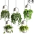 Suspended Concrete Vase for Indoor Plants 3D model small image 1