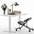 IKEA Office Workspace Set 3D model small image 3