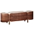 Enne Boji Sideboard: Brass & Travertine 3D model small image 1