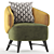 Modern Dot Armchair 3D Model 3D model small image 1