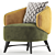 Modern Dot Armchair 3D Model 3D model small image 2