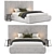 Modern Italian Vibieffe Bed Design 3D model small image 2