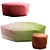  Modern Comfort Pouf by Moroso 3D model small image 1