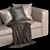 Minotti Powell Modular Sofa 3D model small image 4