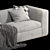 Minotti Powell Modular Sofa 3D model small image 6