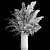 White Pampas Grass Bouquet 3D model small image 6