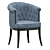 Elegant Logan Armchair - MilanSofa 3D model small image 1