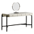 Luxury Rosie Dressing Table in Washed Veneers Wood 3D model small image 1